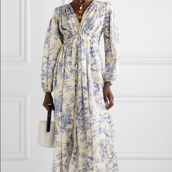verity floral midi wrap dress